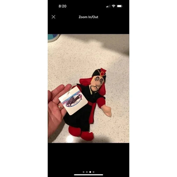 Jafar vintage Disney store bean bag‎ from Aladdin b36 - Picture 3 of 3